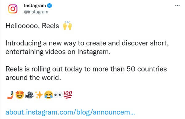 Ekspansja Instagram Reels na kolejne 50 rynków