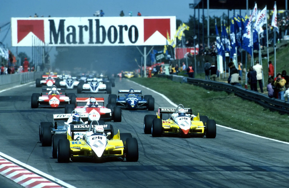 Reklama Marlboro podczas wyścigu Formuły 1
